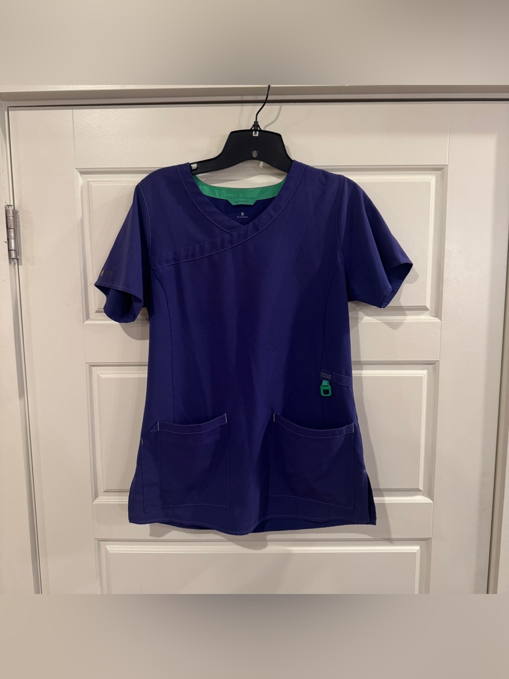 Carhartt Scrubs Short Sleeve Top & Scrub Bottoms Purple Size Small
